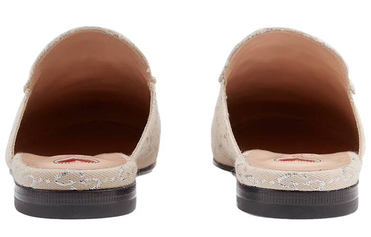 (WMNS) Gucci Princetown 'White Silver' 475094-2C820-9151