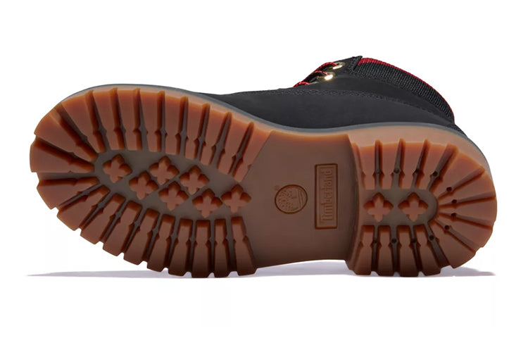 (GS) Timberland 6 Inch Premium Waterproof Boots 'Black Red' A2FNV001
