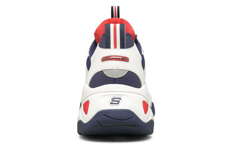 Skechers D Lites Low-Top Running Shoes White/Blue/Red 237152-WNVR