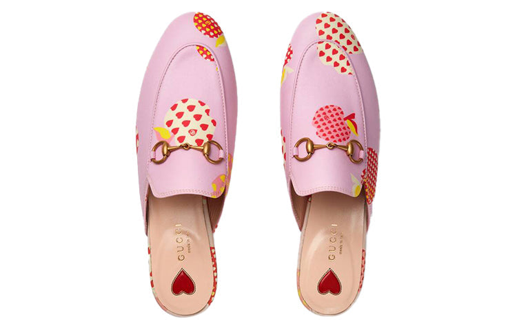 (WMNS) Gucci Princetown Slippers 'Pink Orange' 664201-22M10-5770
