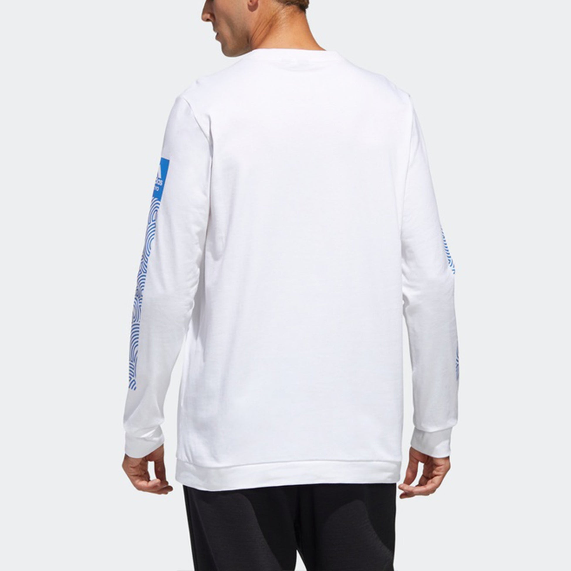 adidas x Takahashi Riko Crossover Ls Tee M Hiroko Geometry Printing Loose Sports Long Sleeves White GD4977