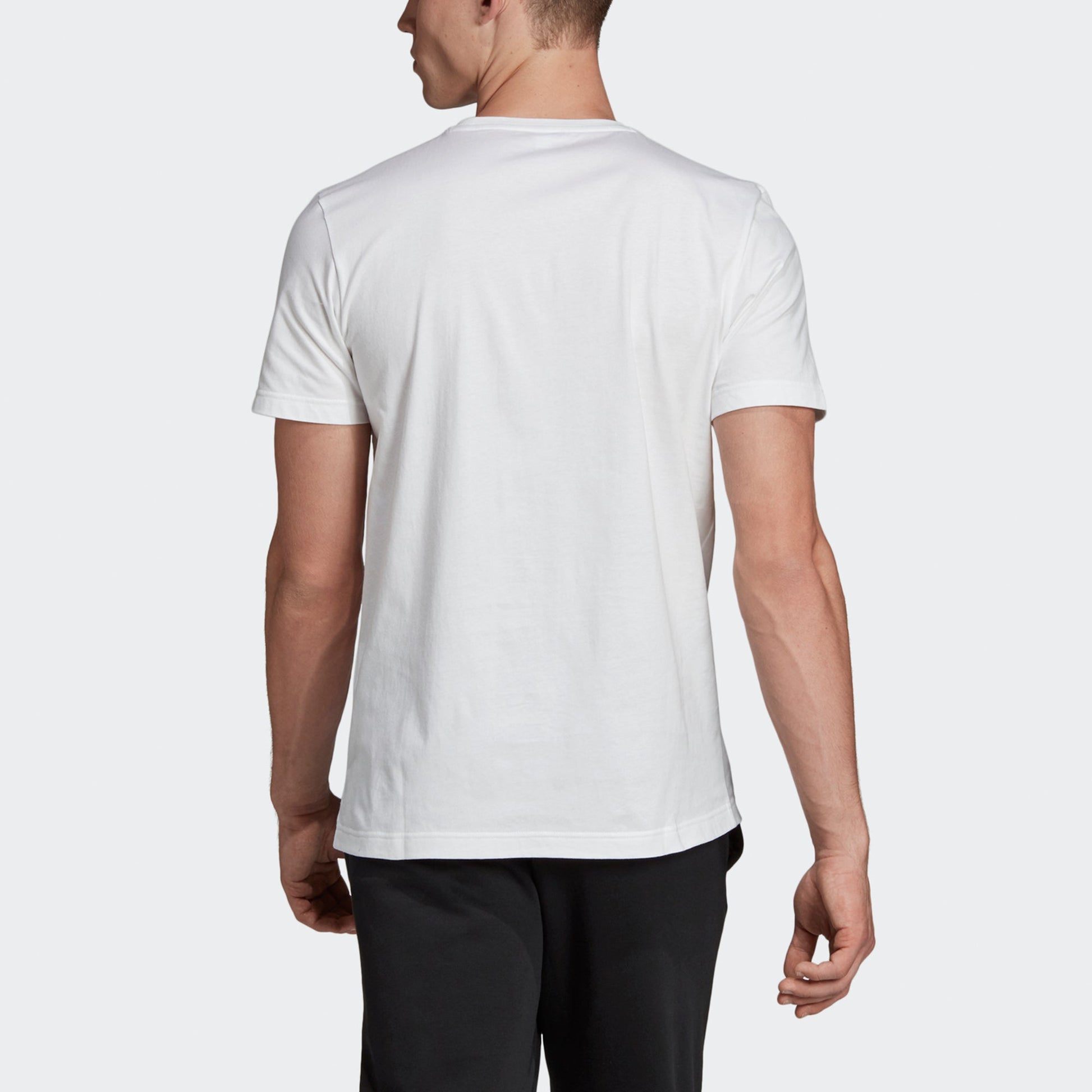 adidas Embroidery Gfx Embroidered Cartoon Printing Casual Sports Round Neck Short Sleeve White FM9449