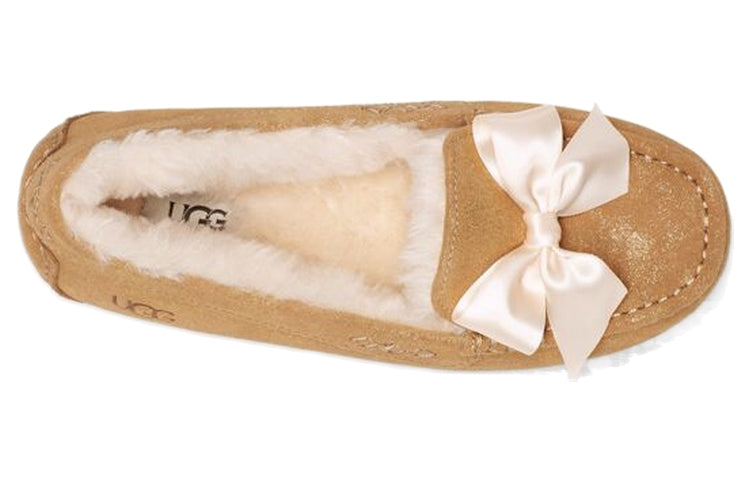 (WMNS) UGG Ansley Bow Glimmer 'Chestnut' 1125830-CHE