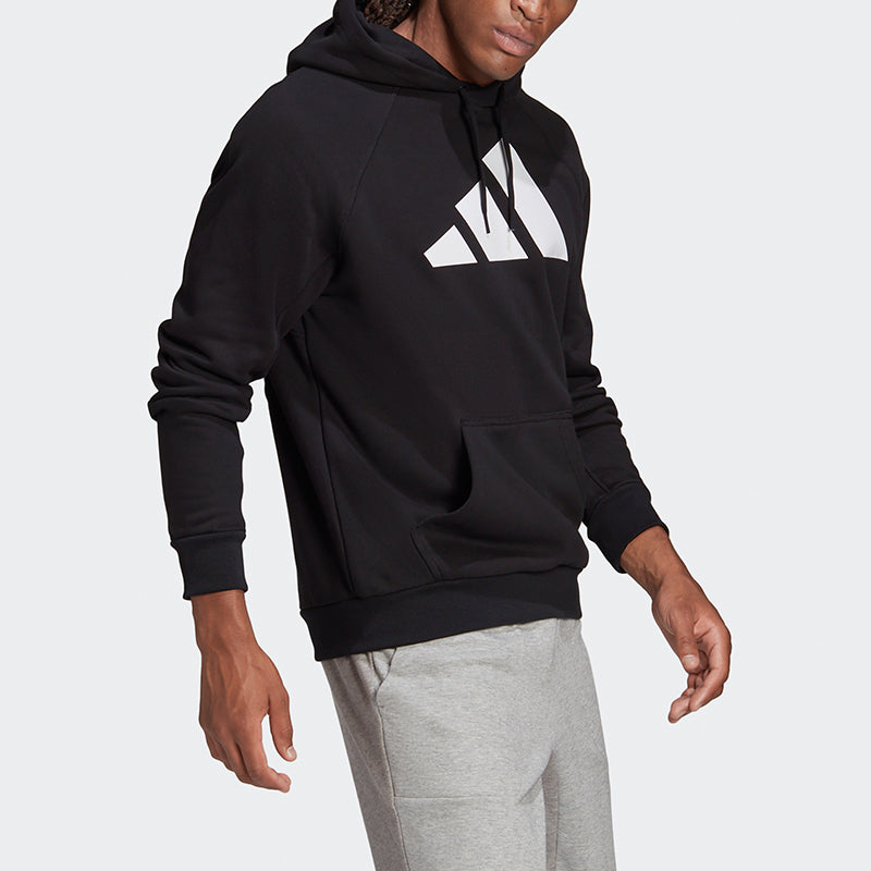 adidas M Fi Hood Casual Sports hooded Pullover Black GM6458