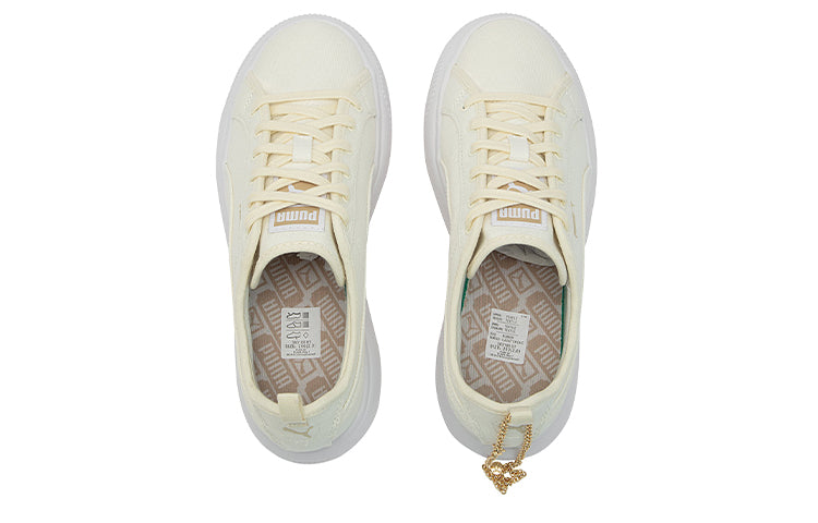 (WMNS) PUMA Suede Mayu Canvas 'Pristine' 383165-01