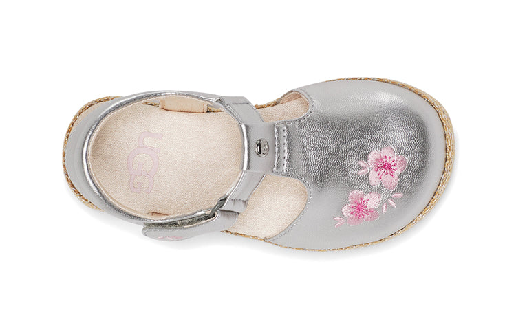 (TD) UGG Emmery Sandal 'Silver Metallic' 1118574T-SLVM