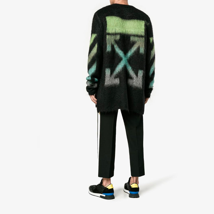 Off-White Gradient Alphabet Printing Loose Fit Blue Green OMHA036F176500041040