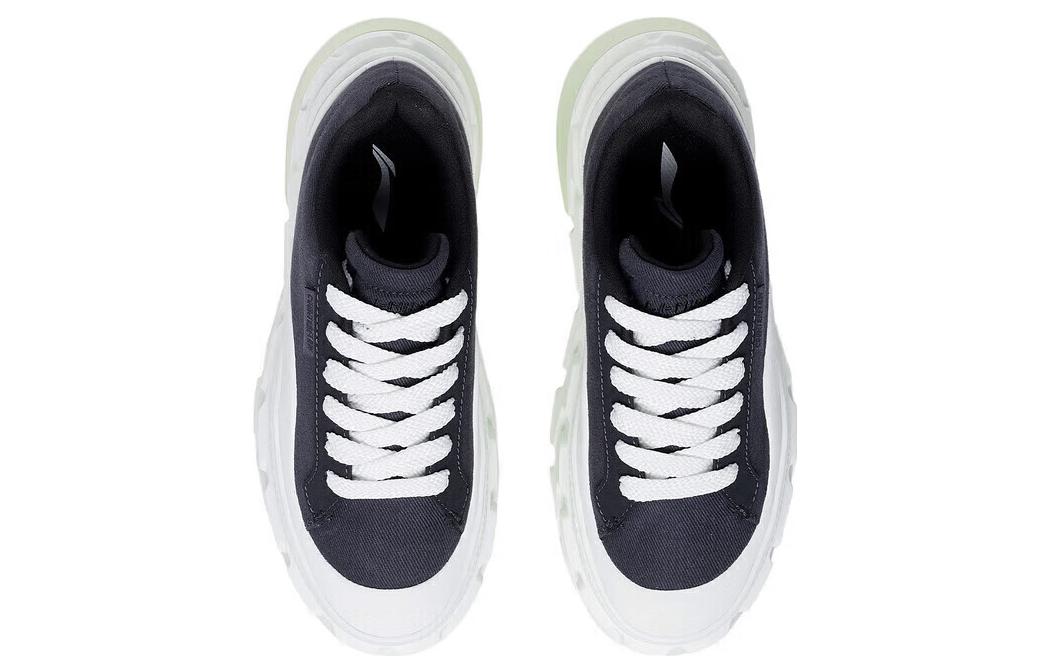 (WMNS) Li-Ning CF Skate Shoes 'Black White' AGCS230-1