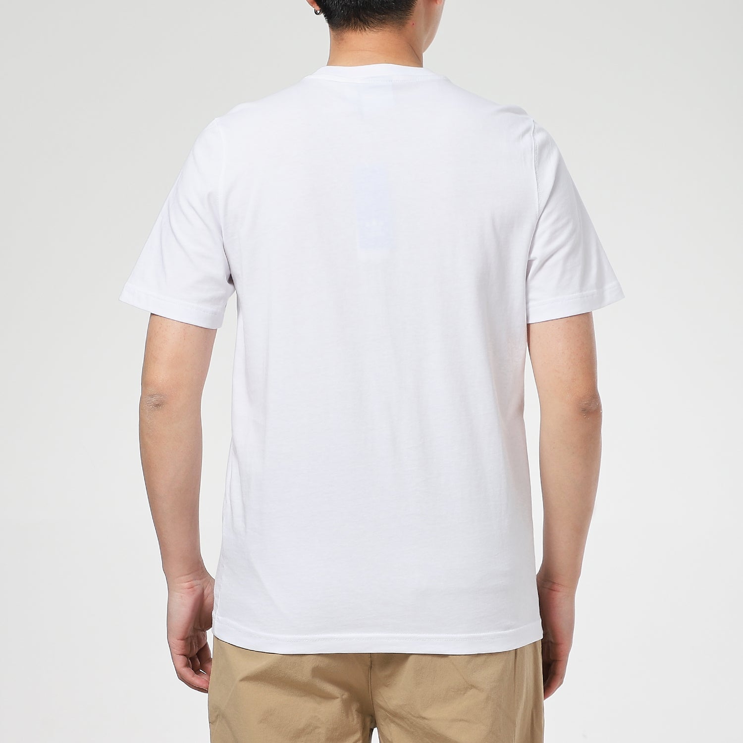 adidas originals CamouflageLogo Printing Round Collar Male White GN1855