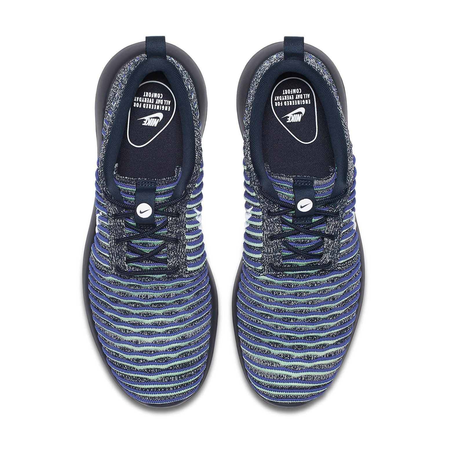 (WMNS) Nike Roshe Two Flyknit 'Collge Navy White-Binary Blue' 844929-401