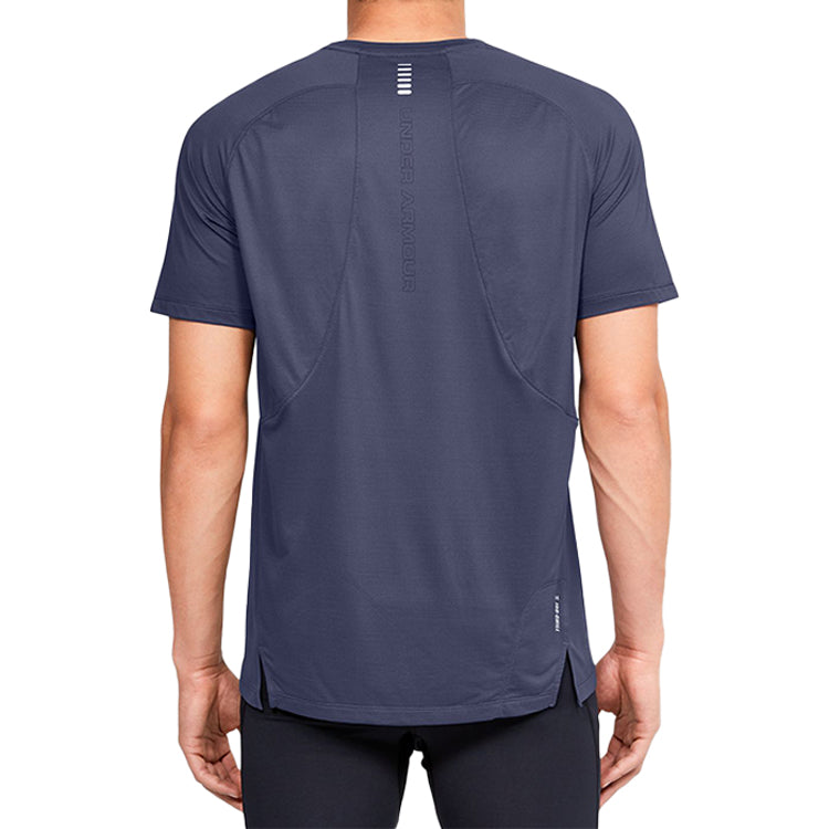 Men's Under Armour Qualifier Running Sports Short Sleeve Blue 1353467-497