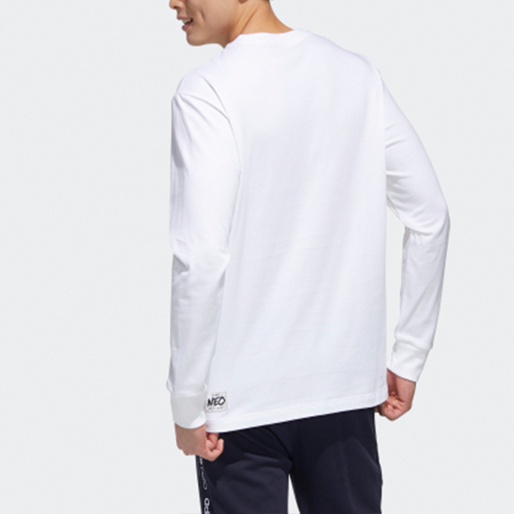 adidas neo Sports Round Neck Pullover White GP5817