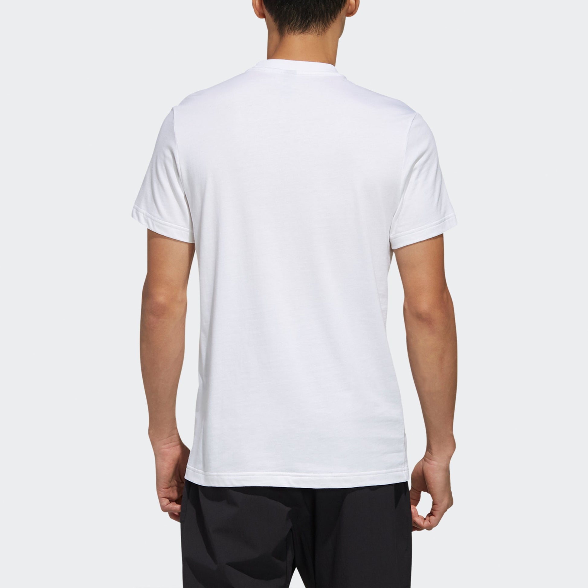 adidas Isc Court Tee Stadium Printing Sports Round Neck Short Sleeve White FP7564