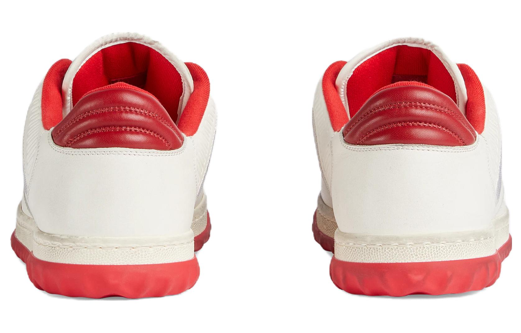 Gucci Mac80 Embroidered Sneakers 'White Red' 749896-AAB79-9150