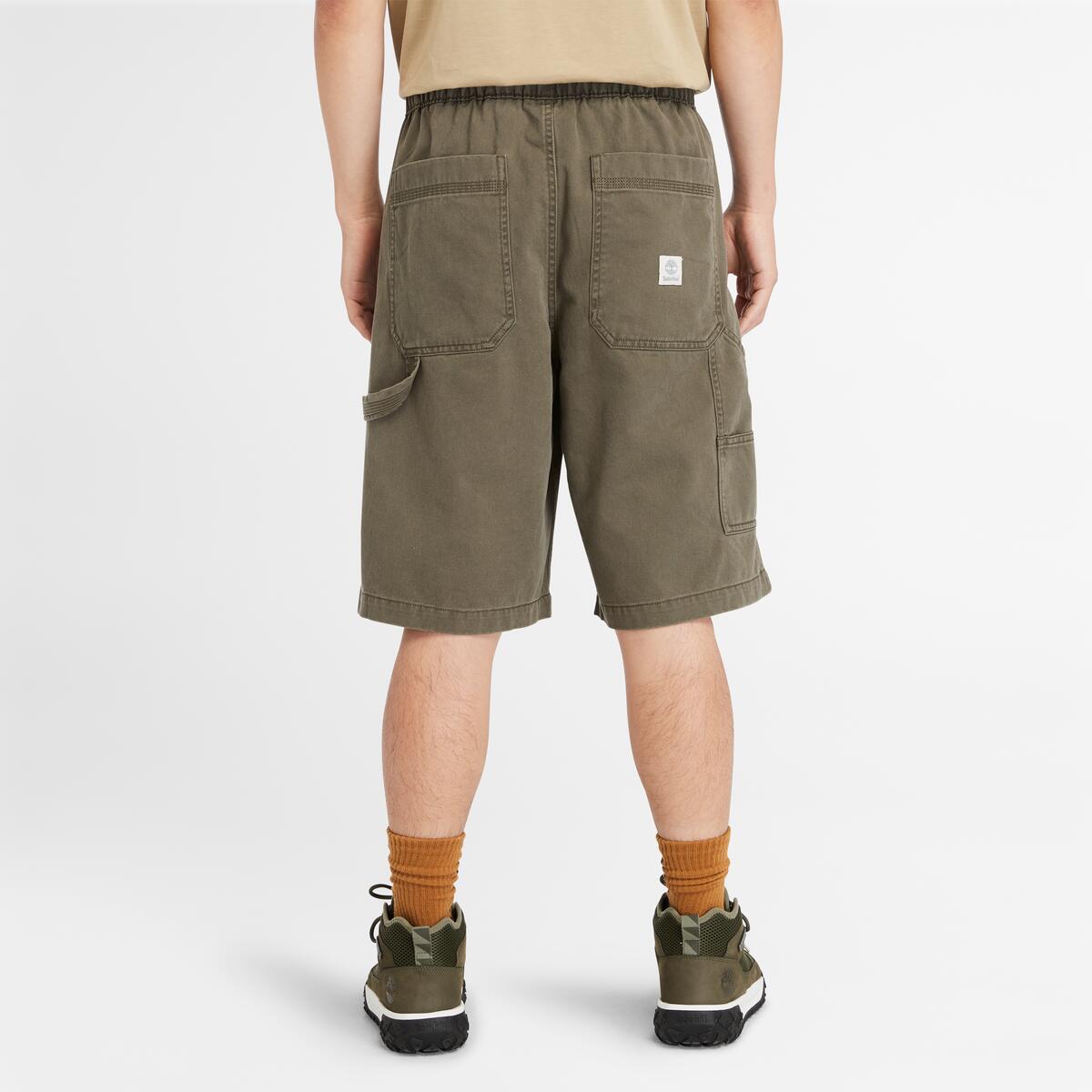 Timberland Washed Heavy Twill Carpenter Shorts 'Olive Green' A5TM7-A58