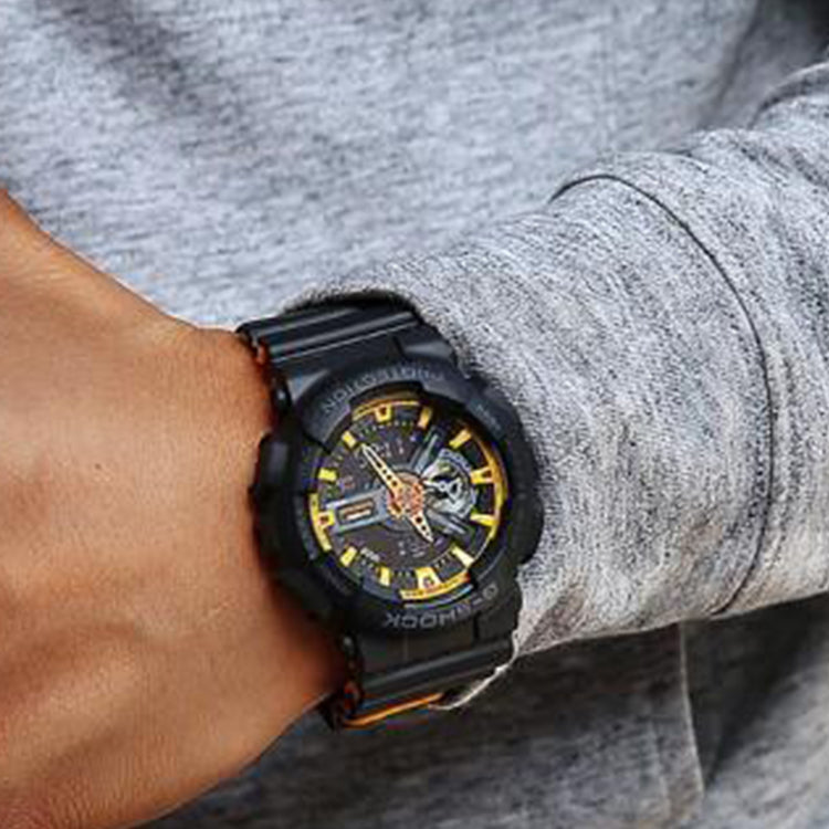 CASIO G-Shock Analog-Digital 'Black Yellow' GA-110BY-1A