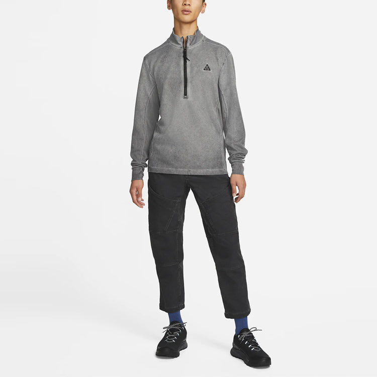 Men's Nike ACG Ease Solid Color Loose Lacing Cropped Casual Pants/Trousers Autumn Black DH3108-010