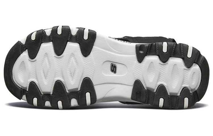 (WMNS) Skechers D Lites 2.0 Sandals 'Black White' 32999-BKW