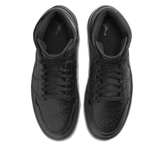 Air Jordan 1 Mid 'Triple Black' 2022 554724-093