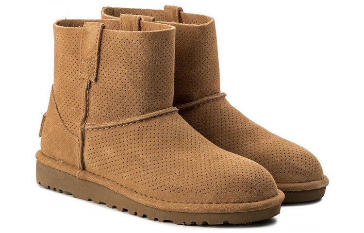 (WMNS) UGG Classic Unlined Mini Perf 'Light Brown' 1016852-TAW