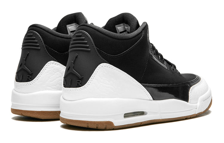(GS) Air Jordan 3 Retro 'Black White' 441140-022