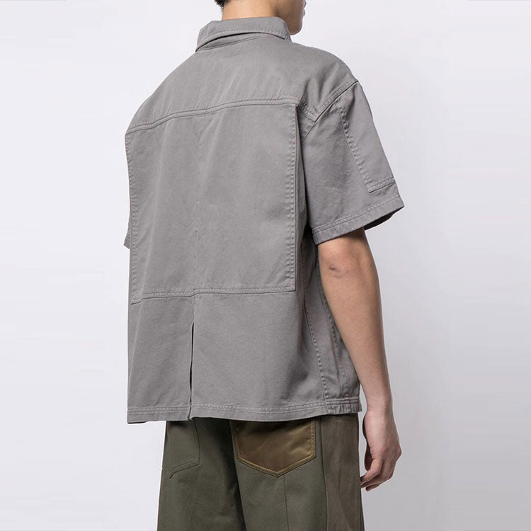 A-COLD-WALL* Boxy-fit Cotton Shirt 'Grey' ACWMSH031-FLINT