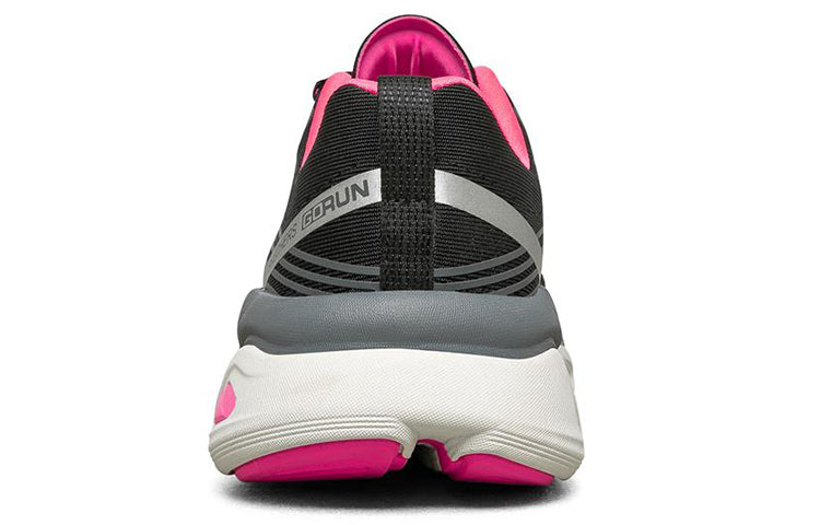 (WMNS) Skechers Max Cushioning Ultimate Low-Top Running Shoes Black/Pink 17691-BKHP