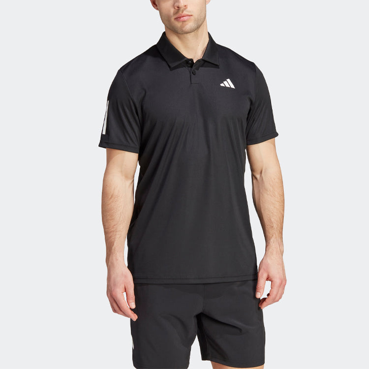 adidas Club 3-Stripes Polo Shirt 'Black' IS2294