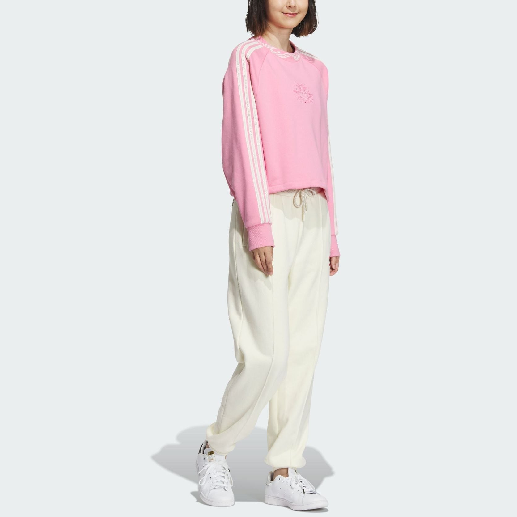 (WMNS) adidas Originals Crew Neck Sweatshirt Asia Sizing 'Pink' IX4229