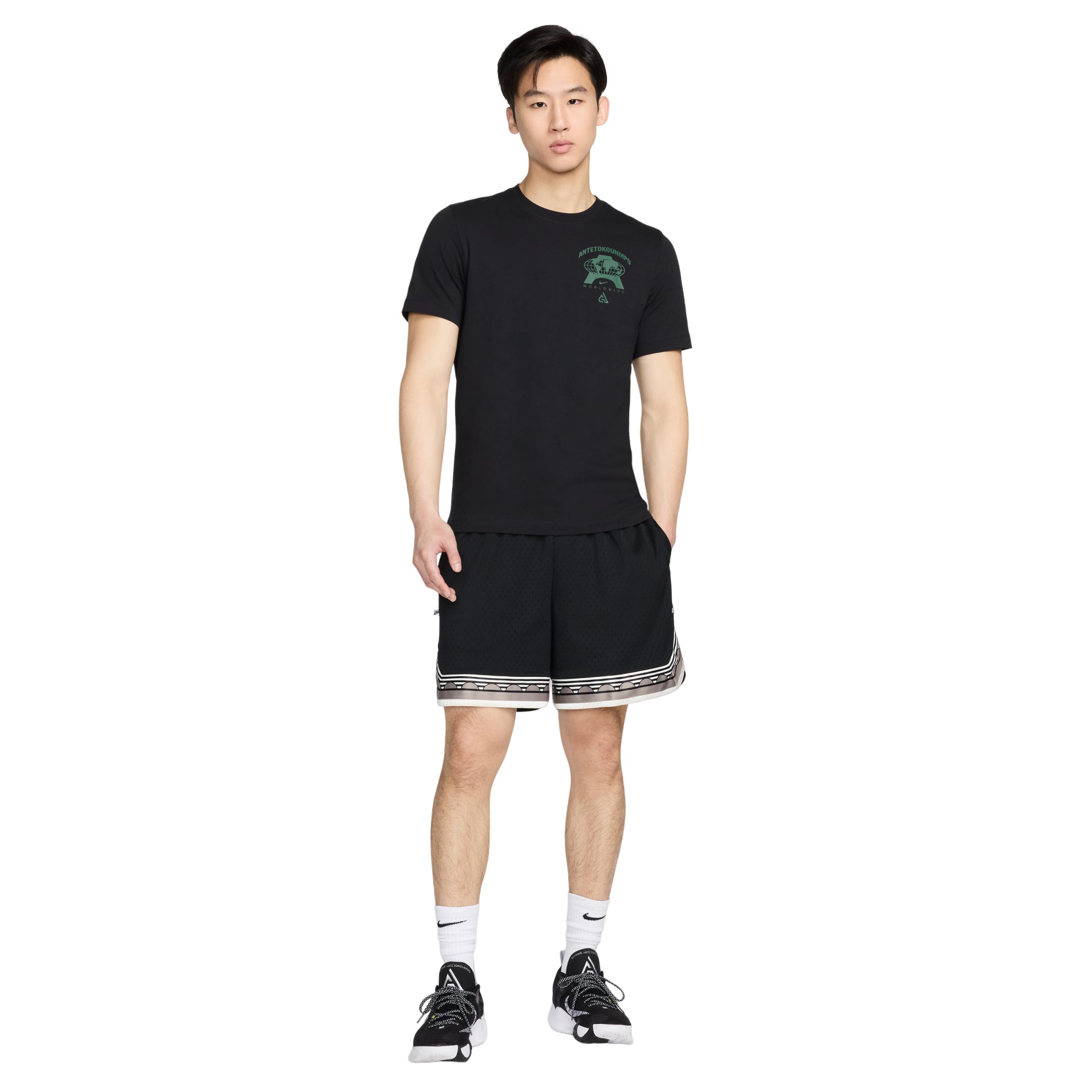 Nike Giannis M90 Basketball T-Shirt Asia Sizing 'Black' FV8409-010