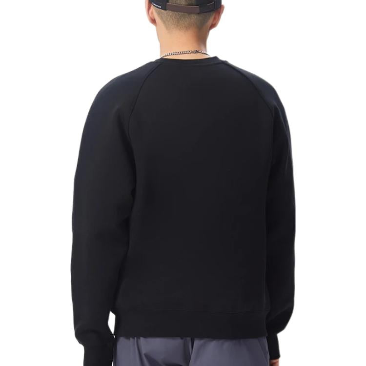 Li-Ning Sports Basketball Series Alphabet Printing Round Neck Pullover 'Black' AWDS101-1