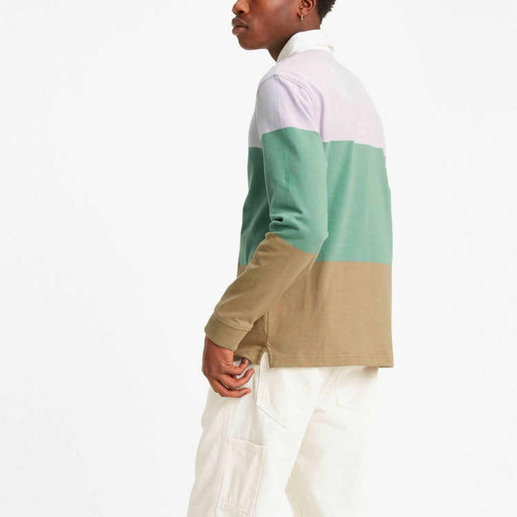 Men's Levis Colorblock Long Sleeves Polo Shirt Colorblock 34339-0001