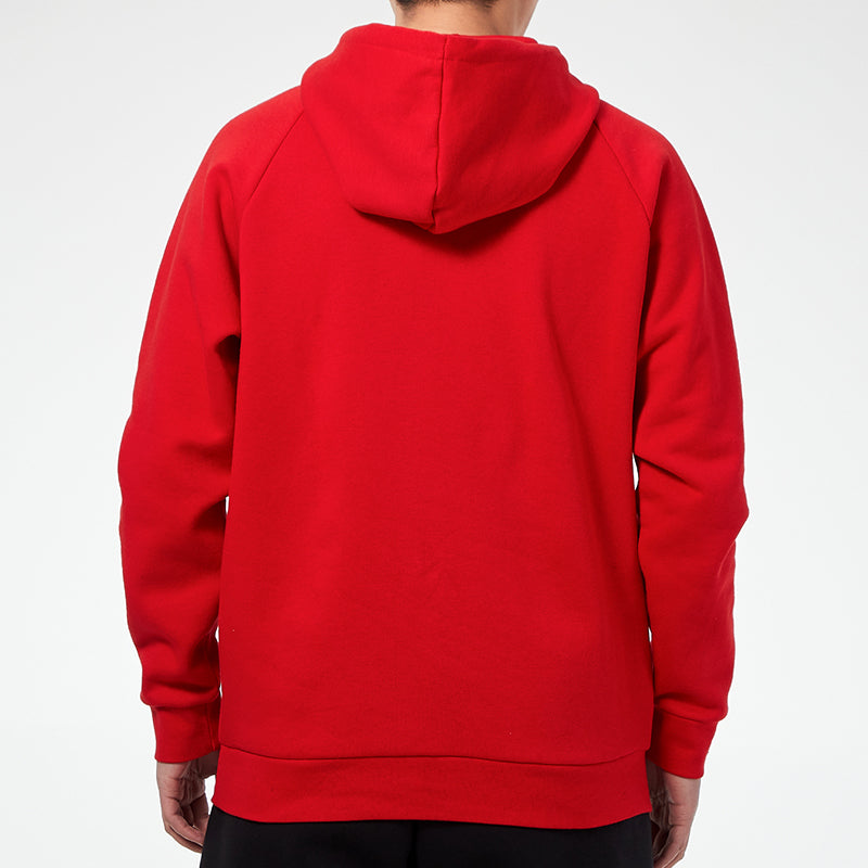 adidas originals 3d Trefoil Hood Logo Printing Fleece Lined Stay Warm Sports Red GN3554