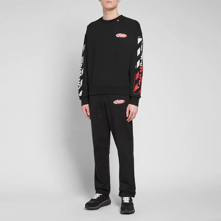 Off-White SS19 Diagonals Crew Neck Sweater OMBA035S190030061020