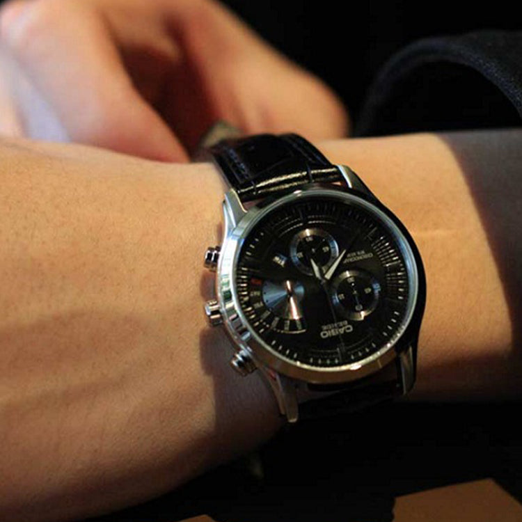 Casio Fashion Stylish Analog Watch 'Black Silver' BEM-501L-1AV