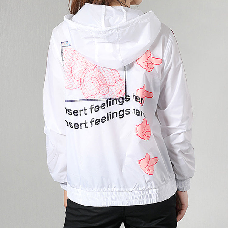 (WMNS) adidas neo MCKY&MNN Windbreaker Jacket White EI4547