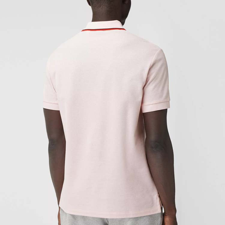 Men's Burberry SS21 Pattern Polo Shirt Pink 80375951