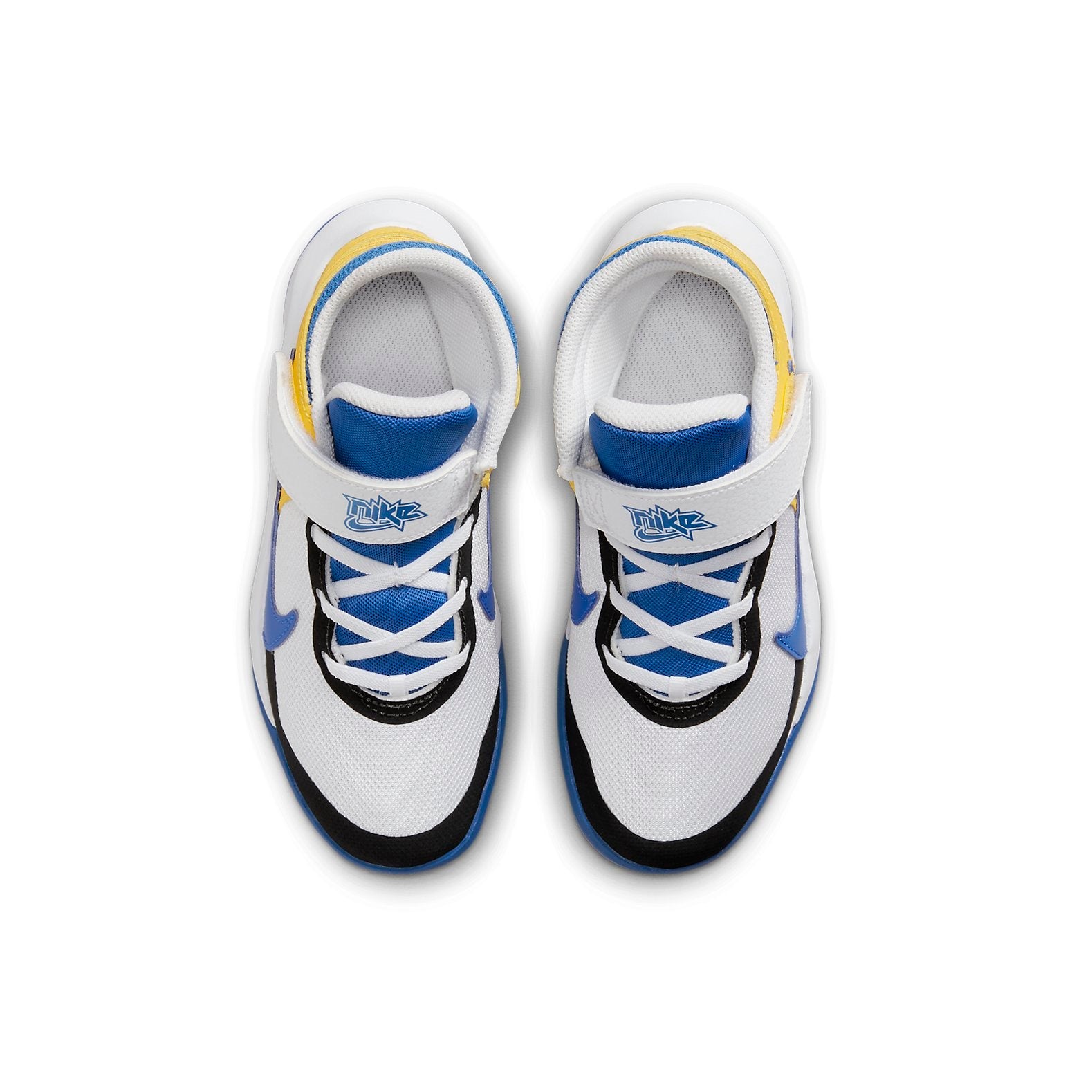 (PS) Nike Team Hustle D 10 FlyEase 'White Blue Yellow' DZ2761-141