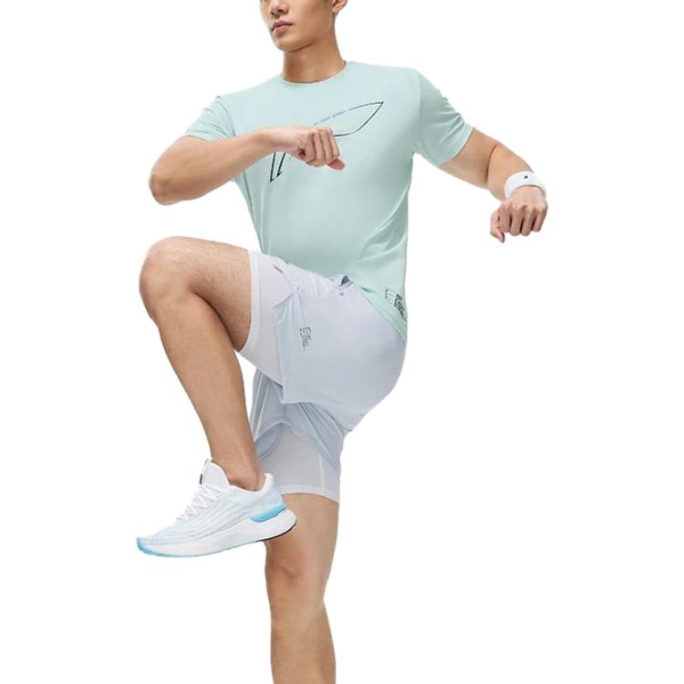 Li-Ning Running T-Shirt 'Green' ATST073-6
