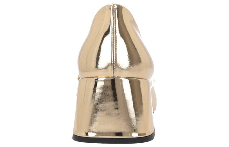 (WMNS) PRADA Patent Leather Loafers 'Gold' 1D763M_F045_3AU1_F_0522