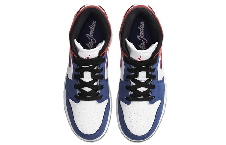 (GS) Air Jordan 1 MID SE 'Multicolored Swoosh' BQ6931-146