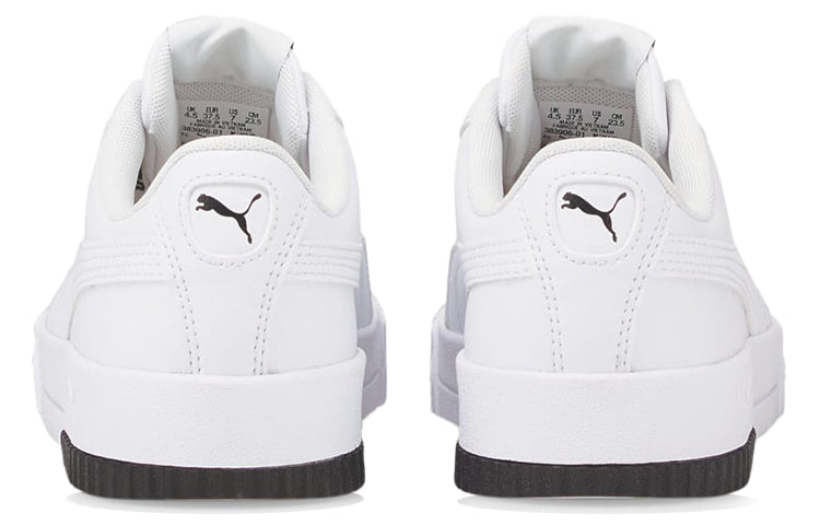 (WMNS) PUMA Carina Logomania Sneakers White/Black 383906-01