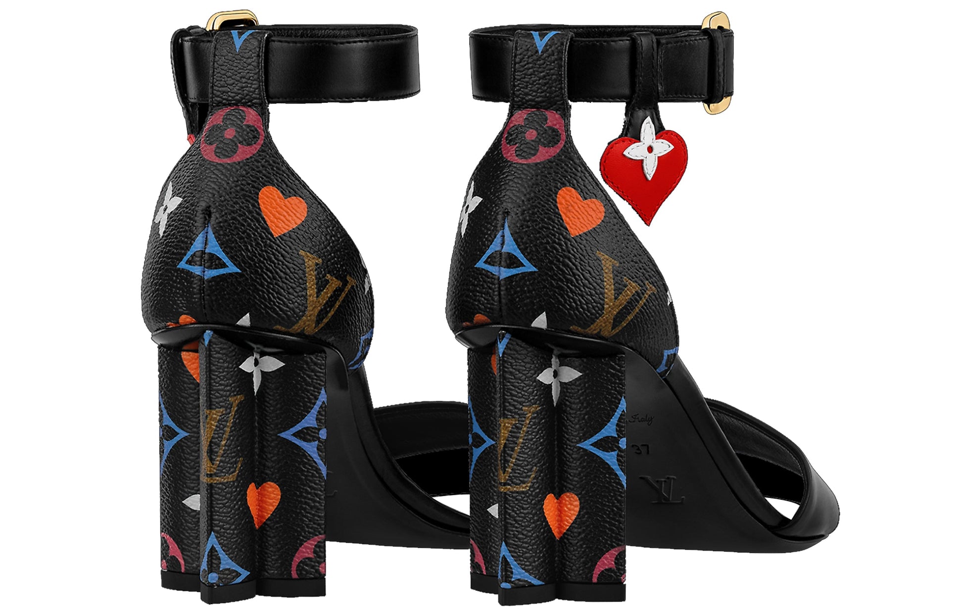 (WMNS) LOUIS VUITTON Game On Silhouette Sandals 'Black' 1A8MQB
