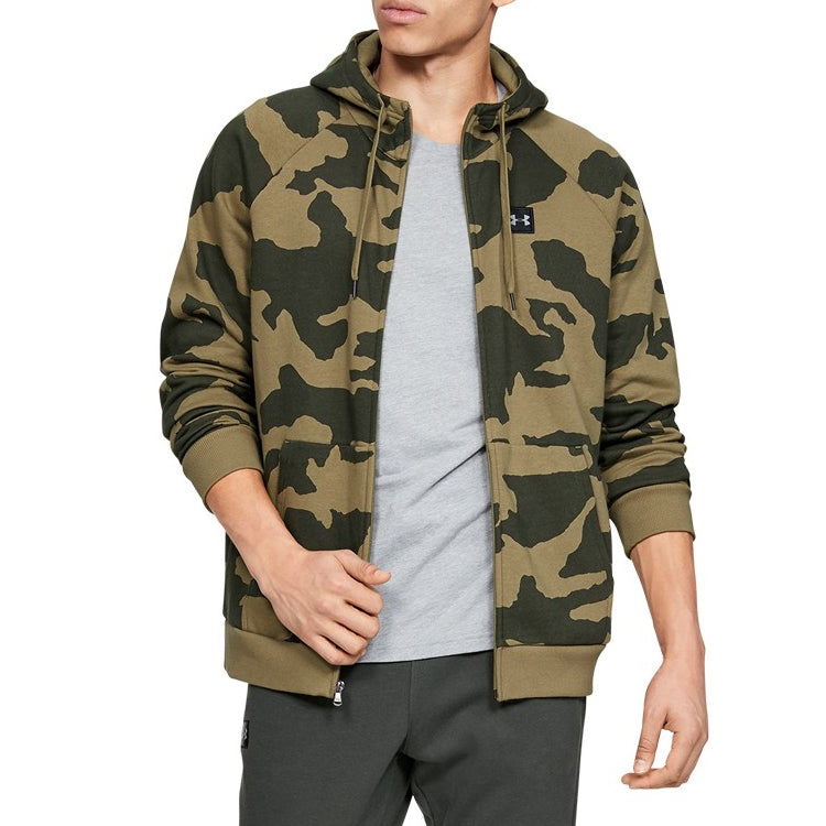 Men's Under Armour Camouflage hooded Cardigan Green 1329748-331