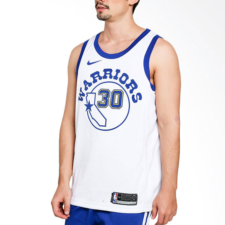 Nike Golden State Warriors Curry 30 White Hardwood Classic Swingman Jersey 904152-100