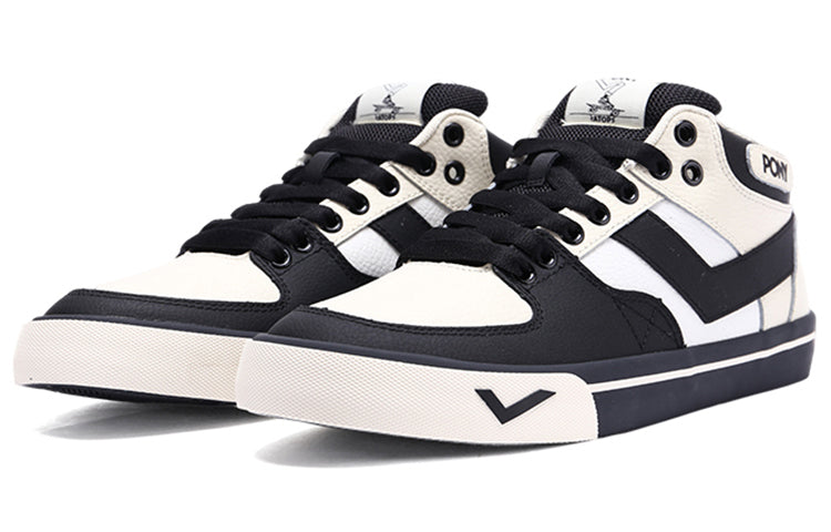 PONY Atop Skateboarding 'White Black' 03M1AT08BE