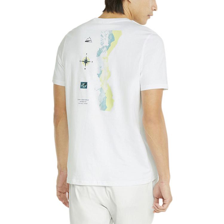 PUMA Nature Camp Graphic Tee 'White' 536912-02
