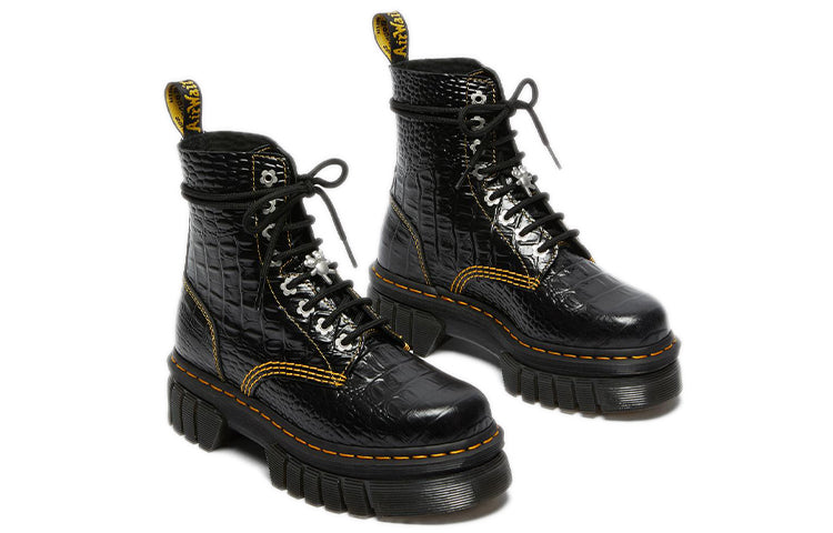 (WMNS) Dr. Martens Audrick x Heaven by Marc Jacobs Croc Boots 'Black' 27512001
