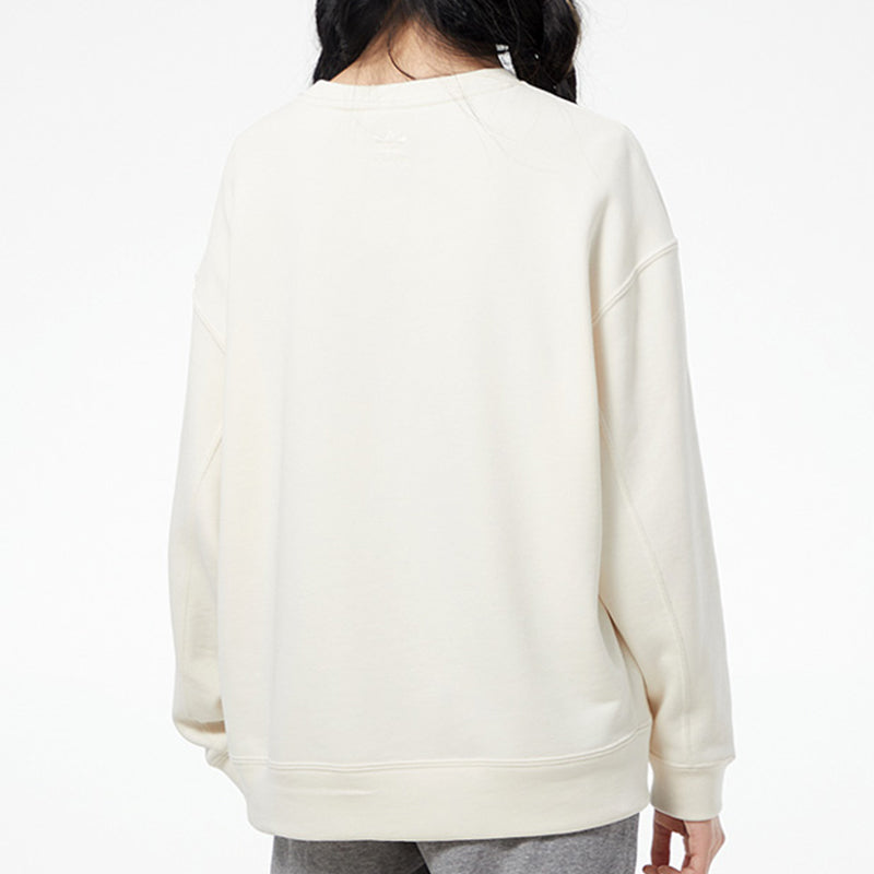 (WMNS) adidas Adicolor Essentials Sweatshirt 'White' GP3493
