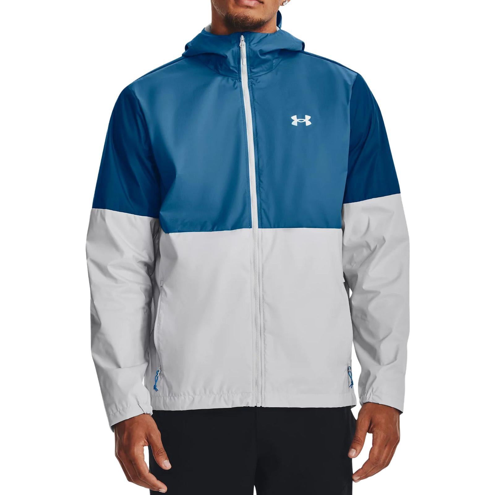 Under Armour Colorblocked Woven Full-Zip Jacket 'Blue White' 1381766-014